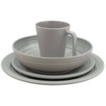 Eurotrail ensemble de vaisselle altea 16 pcs mélamine gris Eurotrail ensemble de vaisselle altea 16 pcs mélamine gris