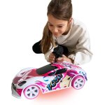 Exost voiture jouet t�l�command�e lighting amazone rose 1:14