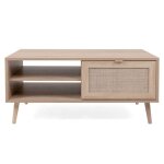 Finori table basse bali 55a chêne sonoma et effet de canne à sucre Finori table basse bali 55a chêne sonoma et effet de canne à sucre