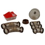 Flamingo cage pour hamsters enzo 3 41, 5x28, 5x48, 5 cm bordeaux