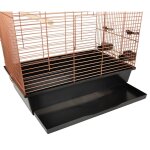 Flamingo cage à perruches klara 3 54x34x74, 5 cm cuivre Flamingo cage à perruches klara 3 54x34x74, 5 cm cuivre