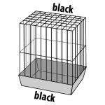 Flamingo cage à perruches saga 51x28x55 cm noir Flamingo cage à perruches saga 51x28x55 cm noir