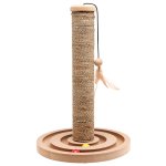 Flamingo griffoir pour chats avec jouet bille brigitte 30x44 cm 560146