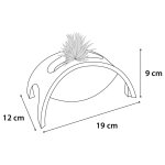 Flamingo jouet pour chats crazy bridge 19x12x9 cm blanc