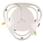 Flamingo jouet pour chats helico 25x25x8 cm blanc