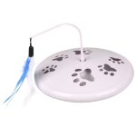 Flamingo jouet �lectronique pour chat galaxy 20x20x16 cm blanc