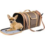 Flamingo sac de transport pour animaux chloe 2 marron 45x26x26 cm