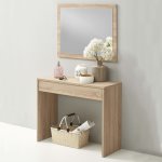 Fmd bureau avec tiroir large 100 x 40 x 80 cm couleur chne