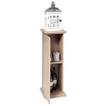 Fmd table d'appoint avec porte 88, 5 cm chêne Fmd table d'appoint avec porte 88, 5 cm chêne