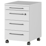 Germania armoire sur roulettes gw - agenda 42x49x61 cm gris clair