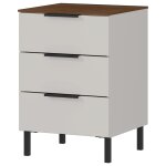 Germania table de chevet gw - california 41x40x60 cm cachemire et noyer