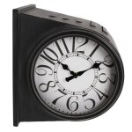 Gifts amsterdam horloge murale glasgow mtal noir vieux 28x21x31, 5 cm