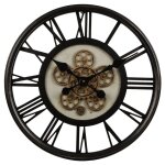 Gifts amsterdam horloge murale radar open rond noir 54, 5 cm
