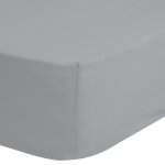 Good morning drap - housse jersey 140x200 cm argent