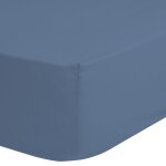 Good morning drap - housse jersey 140x200 cm bleu glacier