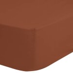 Good morning drap - housse jersey 140x200 cm terre cuite