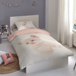 Good morning housse de couette enfant catty 135x200 cm blanc cass