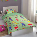 Good morning housse de couette enfant go 120x150 cm vert
