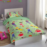 Good morning housse de couette enfant go 135x200 cm vert
