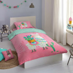 Good morning housse de couette pour enfants lalama 135x200 cm