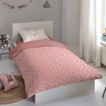 Good morning housse de couette pour enfants lama 140x200 / 220 cm rose