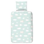 Good morning housse de couette enfant petting z 100x135 cm menthe