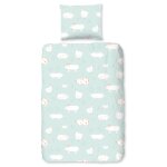 Good morning housse de couette enfant petting z 120x150 cm menthe