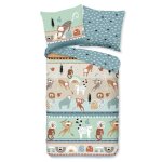 Good morning housse de couette enfant play 135x200 cm multicolore