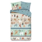 Good morning housse de couette enfant play 140x200 / 220 cm multicolore