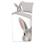 Good morning housse de couette enfant roger 135x200 cm blanc