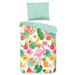 Good morning housse de couette enfant summer 120x150 cm multicolore