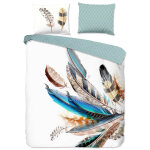 Good morning housse de couette feather 135x200 cm multicolore Good morning housse de couette feather 135x200 cm multicolore