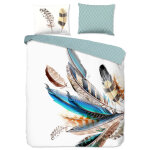 Good morning housse de couette feather 155x220 cm multicolore Good morning housse de couette feather 155x220 cm multicolore