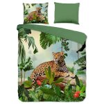 Good morning housse de couette jungle 155x220 cm multicolore