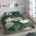 Good morning housse de couette luuk 135x200 cm vert