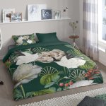 Good morning housse de couette luuk 140x200 / 220 cm vert