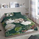 Good morning housse de couette luuk 200x200 / 220 cm vert