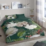 Good morning housse de couette luuk 200x200 cm vert