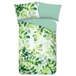 Good morning housse de couette sunny leaves 135x200 cm vert