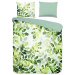 Good morning housse de couette sunny leaves 200x200 / 220 cm vert