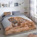 Good morning housse de couette tiger 200x200 cm multicolore