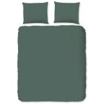 Good morning housse de couette uni 200x200 / 220 cm vert olive