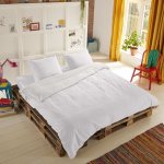 Good morning housse de couette uni 240x200 / 220 cm blanc Good morning housse de couette uni 240x200 / 220 cm blanc