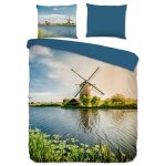 Good morning housse de couette windmill 140x200 / 220 cm multicolore
