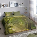 Good morning housse de couette woods 140x200 / 220 cm vert