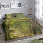 Good morning housse de couette woods 200x200 cm vert