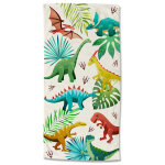 Good morning serviette de plage dinos 75x150 cm multicolore