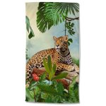 Good morning serviette de plage jungle 100x180 cm multicolore