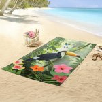 Good morning serviette de plage rainforest 100x180 cm vert