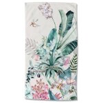 Good morning serviette de plage verdi 100x180 cm multicolore